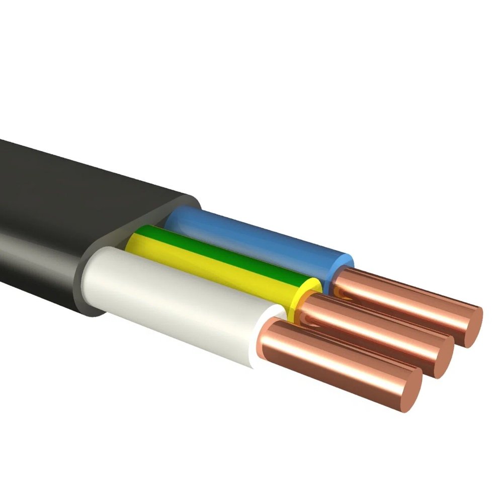 Кабель силовой ВВГ-Пнг(А) 3х2.5 Калужский кабельный завод (ККЗ) (ГОСТ)